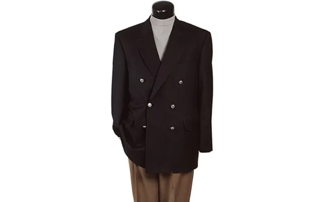 Black Six Button Double Breasted Suits Blazer Jacket Coat