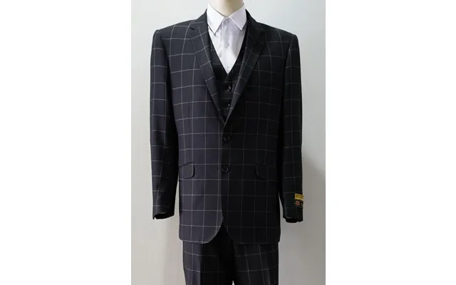 Mens Tailored Black Plaid Suits Downtown Los Angeles - Suits La 149