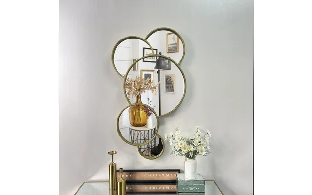 109x61cm Golden Luxury Retro Art Modeling Wall Arts Hanging Decorative Mirror Home House Glass Decor For Sale Dropshippi