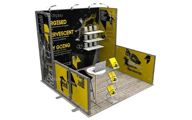 10x10 3x3m Linear Modular Aluminum Frame Diy Reusable Advertising Exhibition Fair Trade Show Event Display Booth Stand S
