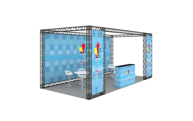 10x20 Portable Lightweight Modular Aluminum Truss Tradeshow Exhibition Booth Displays