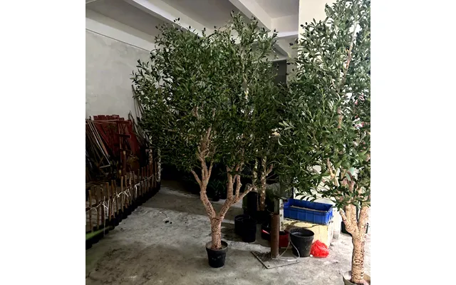 150 180 210cm Green Landscape Indoor And Outdoor Fake Fruit Artificial Olive Tree Potted Plant For Home Office Living Ro