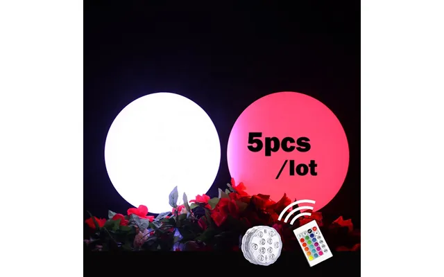 16 Inches Remote Control Floating Led Beach Ball Toy With 16 Colors Lights For Summer Pool Party Advertising Promotion