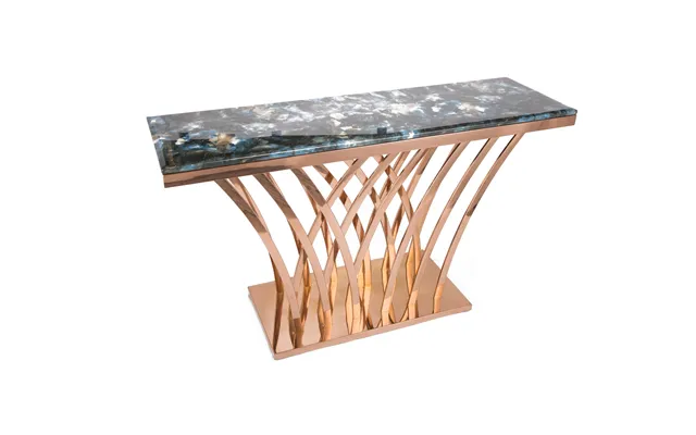 2022 Modern Style Luxury Stainless Steel Console And Marble Top Are Suitable For The Living Room Metal Console Tables Ro