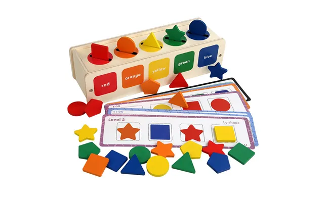2025 New Arrival Children Wooden Color Shape Matching Game Montessori Educational Sorting Cognition Toys For Kids