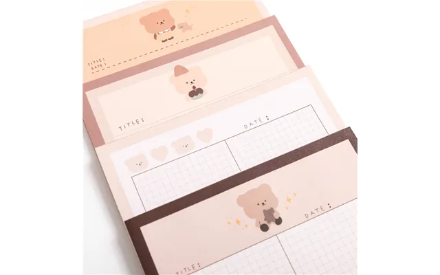 2026 New Cartoon Creativity Stationery Memo Pad School Student Kawaii Stationery Memo Pad