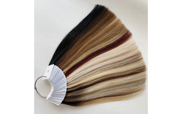 2026 New Haiyi Chinese Hair Color Ring Hair Chart 100% Human Hair Double Drawn With 40 Colors For Hair Extensions