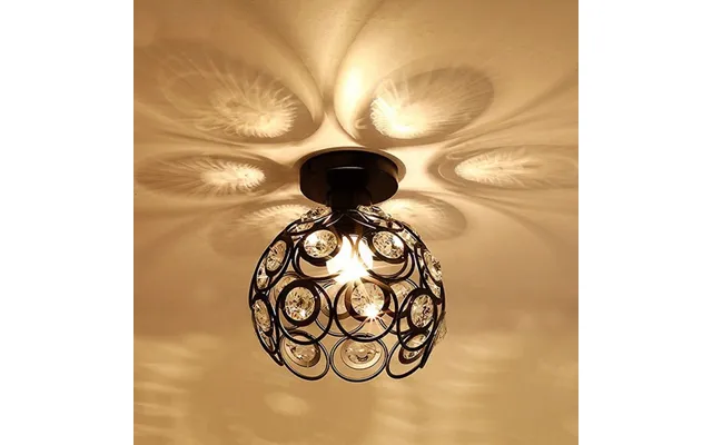 20cm E27 E26 Socket Ce Certificate Black Ceiling Light Fixtures For Hallway Corridor Balcony Door Entry Stair