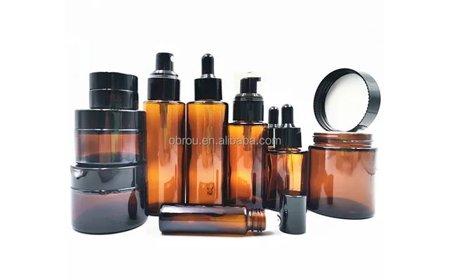 20ml-120ml Frosted Clear Amber Glass Dropper Bottle Pipette Flat Shoulder Essential Oil Serum Storage Durable Glass Bott