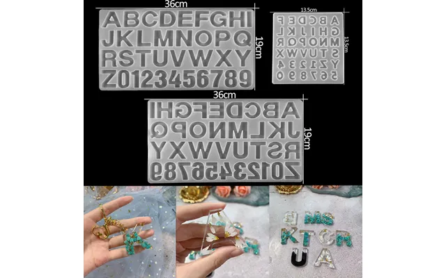 26 Letters Silicone Mold 3d Alphabet & Number Epoxy Resin Mold For Diy Jewelry Making Finding Craft Supplies Tools