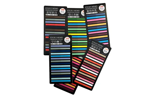 300sheets Pack Colorful Index Stickers Transparent Key Mark Sticky Notes Pet Waterproof Message-leaving Sticky Note Stic