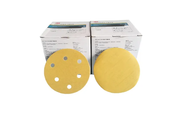 3m236u Dry Sanding Paper 5 Inch 6 Hole Disc Self-adhesive Flocking Back Flocking Pneumatic Round Sanding Sandpaper