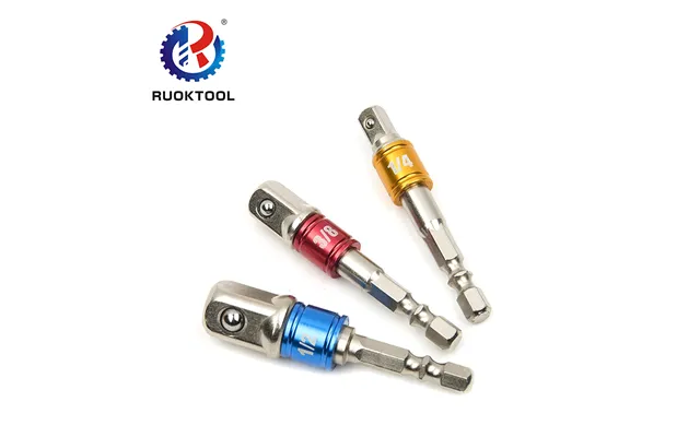 3pcs Impact Socket Extension Bit Adapter Socket Wrench Adapter Set 1 4 3 8 1 2 Drive Hex Square Nuts Driver Drill