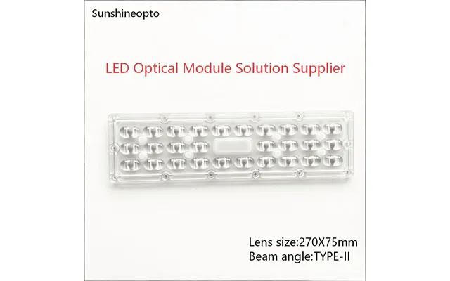 4* 3030 Smd 5050 Smd 28 In 1 Led Lens Array Linear Optical Pc Module For High Power Street Light Tunnel Roadway Lighting