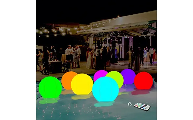 40cm Glowing Inflatable Luminous Decorative Led Beach Ball For Outdoor Swimming Pool Sports Equipment