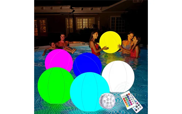 40cm Pvc Multi-color Remote Control Party Stage Light Decoration Advertisement Sphere Inflatable Balloon Swimming Pool L