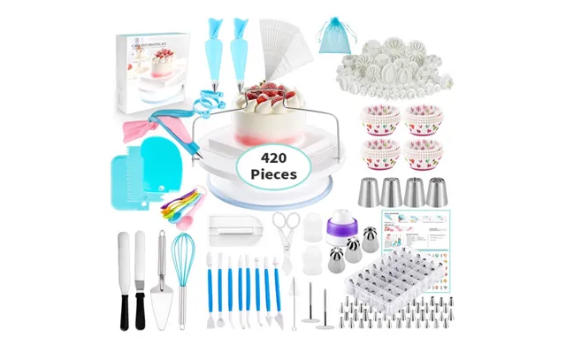 420pcs Wholesale Stainless Steel Nozzle Cake Baking Icing Piping Tips Cake Decorating Pastry Nozzles Piping Tip Sets
