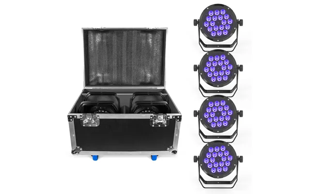 4pcs With Flight Case Rgbwa Uv 150w Ip65 Waterproof Led Par Lights Disco Dj Hall Party Bar Event Outdoor Stage Par Light