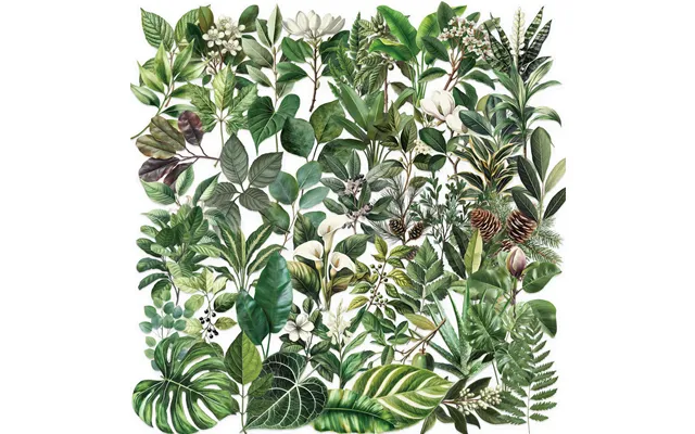50pcs Transparent Green Plants Leaves Decorative Stickers For Book Wall Decor Potted Plants Promotional Gifts Sticker