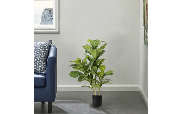 85cm Artificial Plants Eco-friendly Peva Fiddle Leaf Fig Artificial Ficus Lyrata Tree For Home Decor