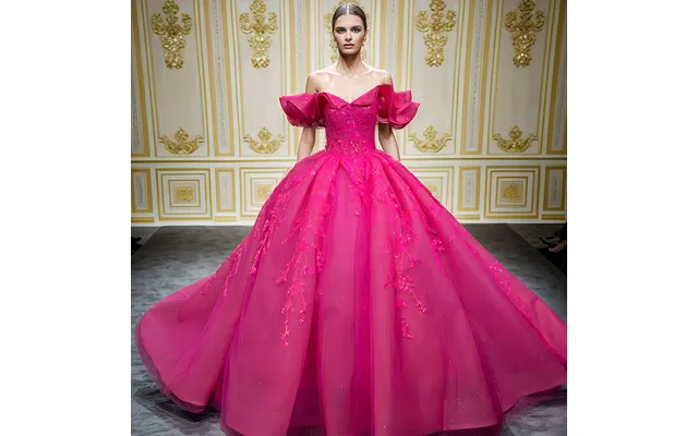 9986 New Fashion Solid Color Off Shoulder Dress Ladies Embroider Long Party Evening Dress
