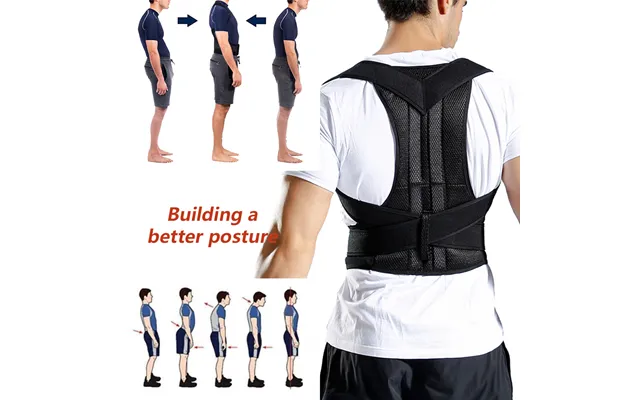 Adjustable Adult Shoulder Lumbar Neoprene Spine Support Belt Vest Back Posture Corrector For Women And Men In Polyester
