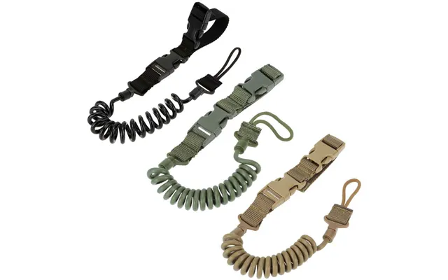 Adjustable Elastic Multi-functional Bungee Tactical Strap Plastic Lanyard For Paintball Sling Diving Traction Rope