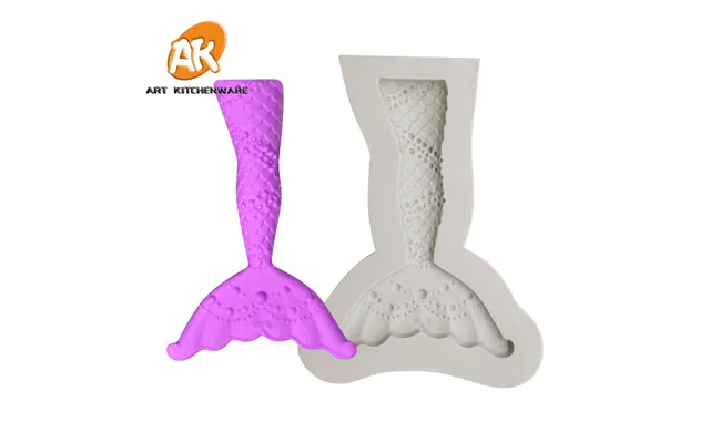Ak Mermaid Tail Silicone Mold Cake Decoration Supplies Diy Chocolate Candy Moulds Silicone Resin Molds Pastry Tool
