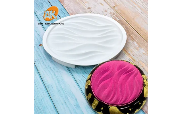 Ak Round Wave Mousse Molds Cake Bakeware Decorations Pastry Tools Baking Moulds For Bakery Silicone Cake Mousse Molds
