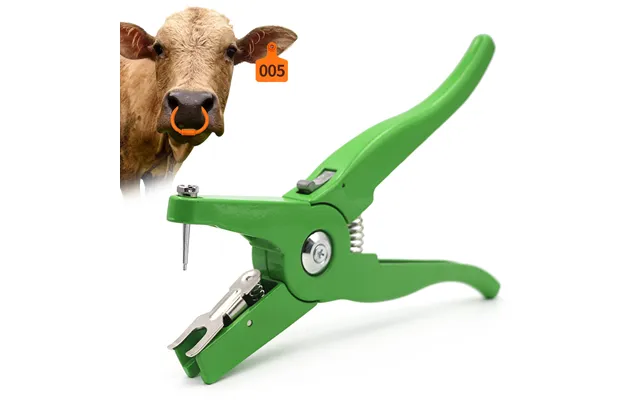 Animal Ear Tag Applicators Metal Livestock Use Ear Tagger Green Ear Tag Pliers For Pig Cattle Sheep