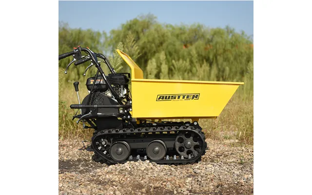 Austter Garden Small Transporter Gasoline Powered Mini Wheelbarrow Track Dumper Mini Crawler Dumper 300kg