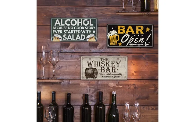 Bar Open Tin Plaque Plate Sign Beer License Plate Metal Poster Bar Pub Club Man Cave Wall Hanging Decor