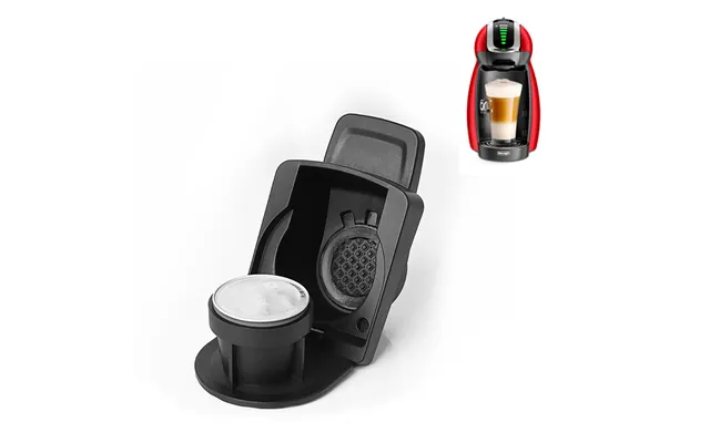 Black Coffee Capsule Adapter For Espresso Machines Minimalist Design Plastic Box Packed Stocked For Cafe Use