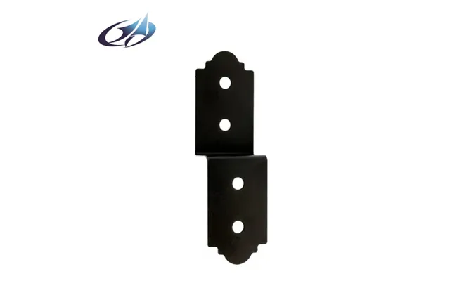 Black Powder Coat Sheet Metal Angle Brackets Wood Connector Hardware Metal Bracket For Timber Customizable To Any Size