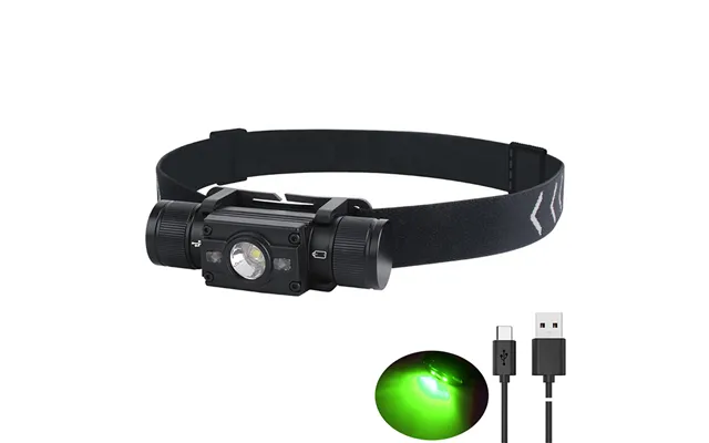 Boruit Top Selling White Green Light Led Headlamp 2000lm Waterproof Lantern Usb C Rechargeable Led Headtorch For Camping