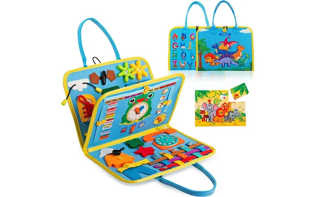 Busy Board For Toddlers 1 2 3 4 Year Old Sensory Activity Board For Learning Toys Travel Toys For Toddlers 1-3 Montessor