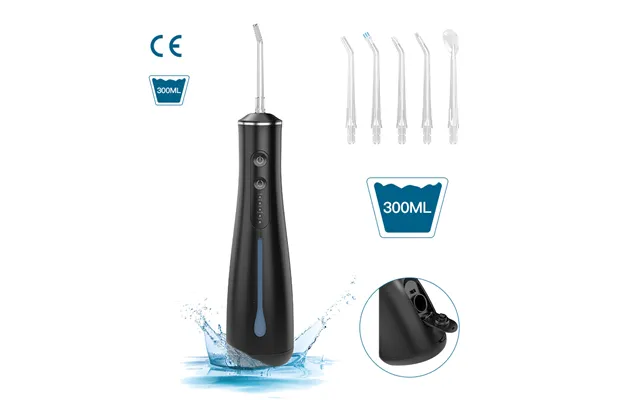 Bycare Hot Sales 300ml Waterproof Portable Tooth Cleaner Cordless Dental Flosser Water Jet Ipx7 Rechargeable 70-120 Psi