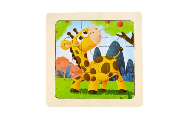Children 3d Wood Puzzle Designs Set Kids Cognitive Jigsaw Puzzle Educational Toy Gift Bag Insert Puzzle Building Blocks 