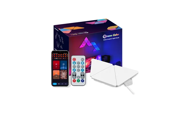 Cl Lighting Rgb Colorful Triangle Lights App Controllable Smart Led Panel Modular Intelligent Triangle Wall Light