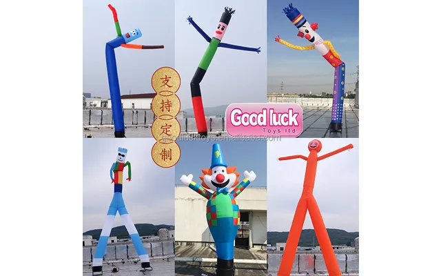 Cloud High Air Inflatable Dancer Tube Puppet 20ft Tall Colorful Air Dancing Man