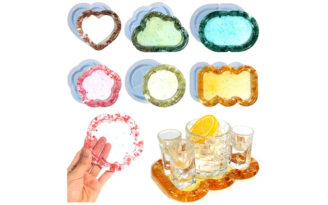 Crystal Drip Mold 6 Cloud Love Storage Tray Silicone Mold For Diy Handmade