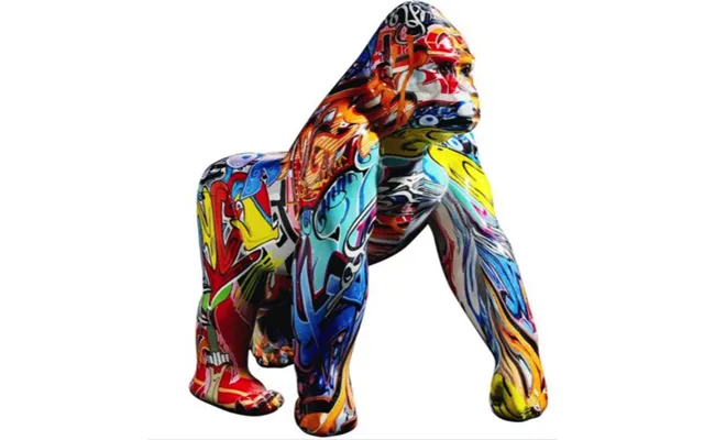 Custom Color France Wild Kong Animal Hydro Printing Gorilla Sculpture For Garden Decoration