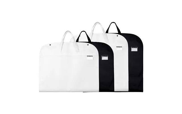 Custom Print Colour Logo Cheap White Non Woven Foldable Reusable Garment Storage Man Suit Cover Bags With Handle And Zip