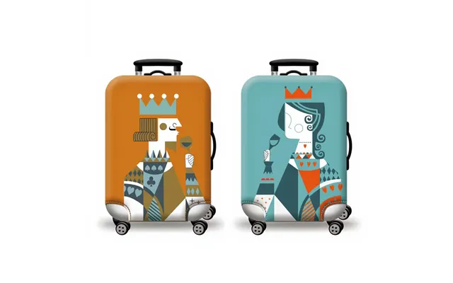 Custom Printing Travel Suitcase Cover Elastic Spandex Luggage Cover Lovers Luggage Protection Cover