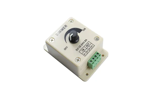 Dc12-24v 8a Manual Knob Dimmer Switch Delay Off Spotlight Brightness Led Mono Dimming Controller Single Color Strip