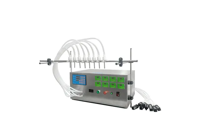 Diaphragm Type Electricity Powered Factory Wholesale Stainless Steel 6-head Liquid Water Filling Machine For Industrial 