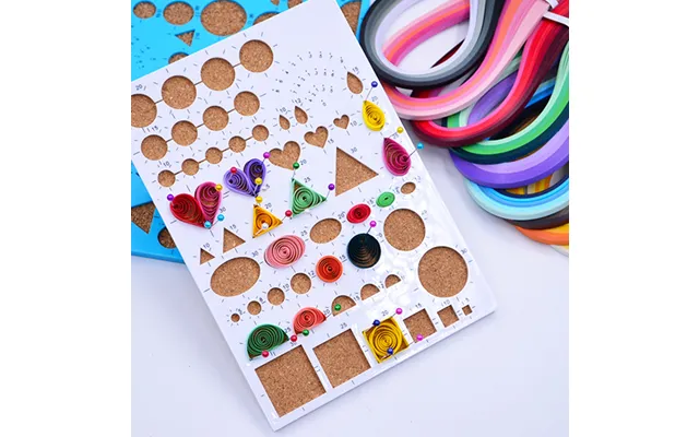 Diy Paper Quilling Mould Template Board With Soft Wood Pad