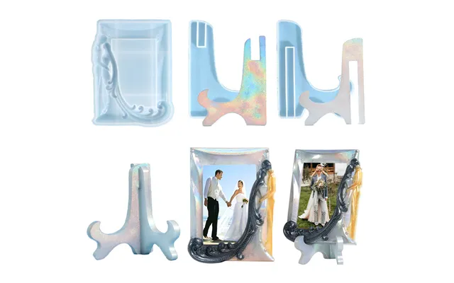 Drip Glue Mold Wedding Couple Photo Frame Silicone Mold Desktop Resin Decoration Mold For Diy Handmade