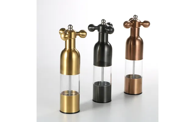Durable Manual Salt And Pepper Mill Set High Capacity Cooking Tool For Filling Fresh Spices