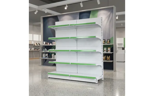 Factory Direct Sale Heavy Duty Double-sided Grocery Store Pharmacy Supermarket Display Shelves White Color Freestanding 
